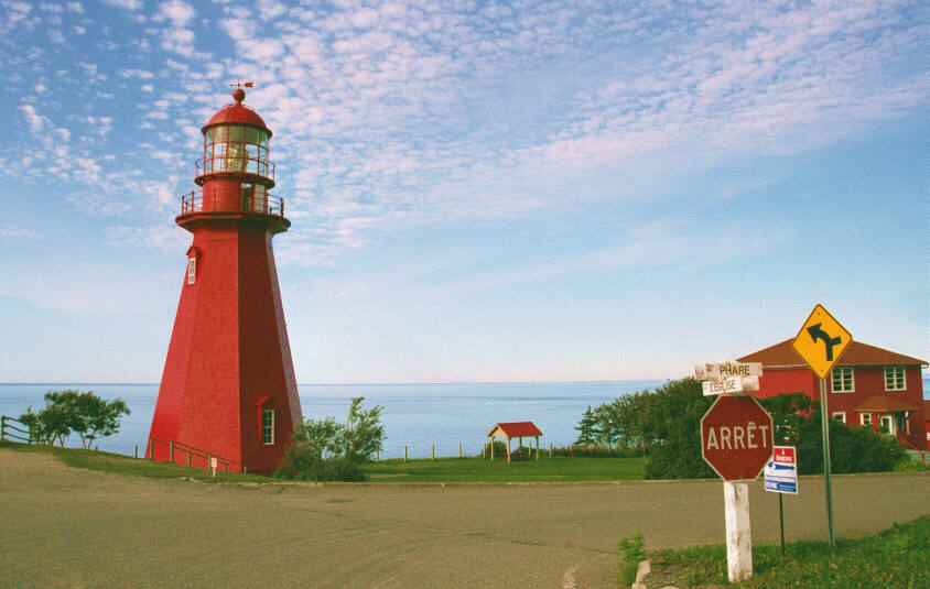 The Red Lighthouse in La Martre